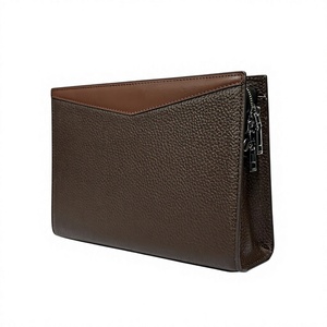 Cartera de Mano de Cuero Genuino para Hombre Beena's, con Protección RFID, Cierre de Cremallera Multifuncional Personalizado, Tarjetero de Negocios - Product Image 1