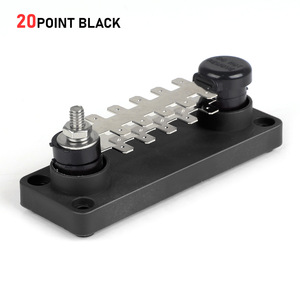 Barre de bornes multipoint 20 points monocouche 48V 55A de qualité marine, en cuivre nickelé et nylon PA66 - Product Image 2