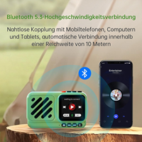 Haut-parleur portable intelligent sans fil pour l'extérieur, mini, avec radio FM, écran tactile, pour téléphone portable, scène, compatible V5.3 IPX5
