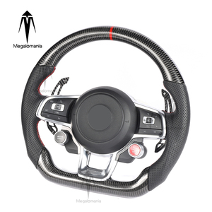 Volant de direction en fibre de carbone LED adapté aux Volkswagen GTI GTS R GTD MK7 <span class=keywords><strong>Golf</strong></span> 6 7 GTD Polo, volant de direction pour VW durable - Product Image 2