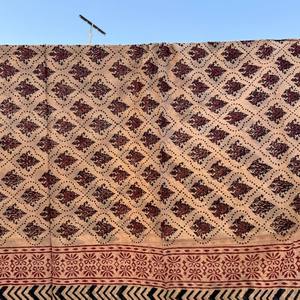 100% Cotton Floral Hand Block Print <b>Sarong</b> Pareo Large Beach Wrap <b>Bikini</b> Cover Up Scarf Soft Women Fashion Wholesale - Product Image 1