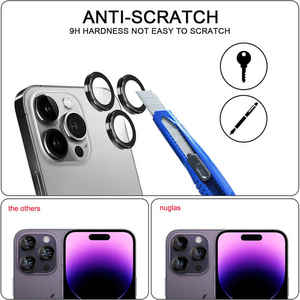 Protector de lente de revestimiento AR AF película de cámara de doble tono HD vidrio transparente antideslumbrante para <span class=keywords><strong>iPhone</strong></span> 17 16 15 fotografía - Product Image 2