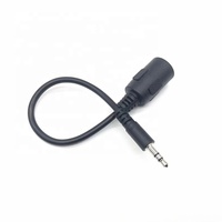 Fiche femelle Midi 5 broches noire PVC vers câble audio à prise stéréo Jack 3.5mm