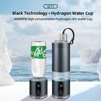 Haute Concentration 8000ppb Portable Hydrogène Bouteille D'eau Nouvelle Technologie USB Alimenté Haute Qualité Application De Voiture De Sport