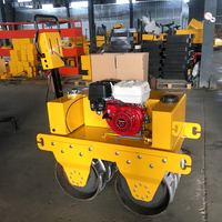 Vente flash : rouleau compresseur routier à double tambour de 1000 kg, diesel, hydraulique, à marche arrière, vibratoire, pour le compactage du sol