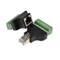 Adaptateur RJ45 de haute qualité vers borne à vis, connecteur RJ45 mâle/femelle à 8 broches, séparateur RJ45 pour accessoires CCTV DVR