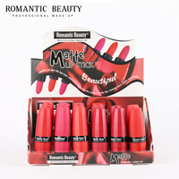 Rouge à lèvres crème longue durée à haute pigmentation, 6 couleurs, tube de rouge à lèvres en forme de balle, rouge à lèvres aromatisé aux fruits