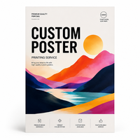 Impresión de Pósteres Personalizados, Impresión de Arte Mural Colorido para Publicidad, Comercio Minorista, Hogar, Oficina y Exhibición de Eventos