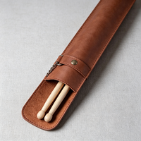 Porte-bâtonnets de batterie en cuir personnalisé, étui pour bâtonnets de batterie, cadeau pour batteur, housse pour bâtonnets de batterie, accessoires de batterie, sac de rangement pour bâtonnets de batterie