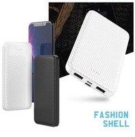 Batterie externe portable ultra-mince 10000 mAh à double sortie avec logo personnalisé