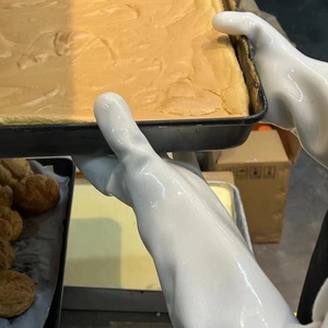 ถุงมือกันความร้อนซิลิโคนสำหรับเตาอบแบบมีนิ้ว ถุงมือป้องกันความปลอดภัย - Product Image 3