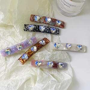 اسلوب جديد جودة عالية ملونة الحب الماس الربيع كليب خلات الشعر مشبك - Product Image 2