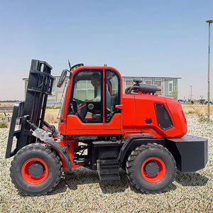 Carretilla elevadora para todo terreno y accesorios Nueva carretilla elevadora para terreno áspero alimentada por un motor diésel Carretilla elevadora diésel de <span class=keywords><strong>3</strong></span> toneladas con tracción en las 4 ruedas - Product Image 5