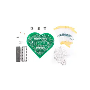 Taidacent-kit de soudure électronique, cadeau coloré, LED clignotante, Kits de bricolage électronique en forme de cœur d'amour, Kits de loisirs électroniques