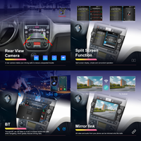 Autoradio Podofo 2 Din Android 2+64 Go, écran 7 pouces, CarPlay et Android Auto sans fil pour Fiat Punto/Linea avec caméra et microphone