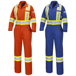 Combinaison <span class=keywords><strong>Workmaster</strong></span> ignifuge en coton bleu marine Protection ESD Vêtements de travail pour champs pétroliers - Product Image 2