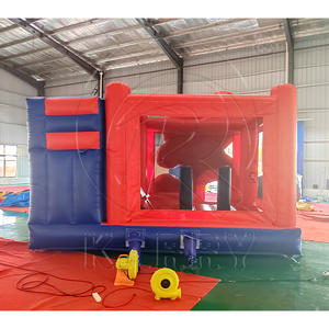 Château gonflable commercial pour aire de jeux intérieure, château gonflable personnalisé Mario, château gonflable avec toboggan - Product Image 2