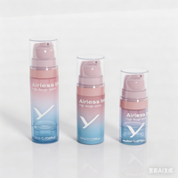 Flacon pompe sans air jetable et rechargeable pour cosmétiques, vente en gros d'usine, 5ml 10ml 15ml, pour emballage de crème et lotion de soin