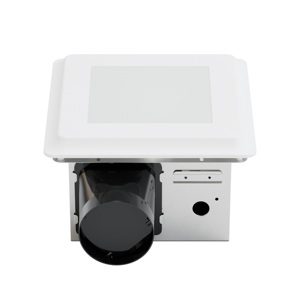ETL Bathroom Exhaust <strong>Fan</strong> with Light, 10 Inch Bathroom Ventilation <strong>Fan</strong> Light <strong>Ceiling</strong> Mount, 120VAC, 100CFM, 5CCT <strong>Selectable</strong> - Product Image 1