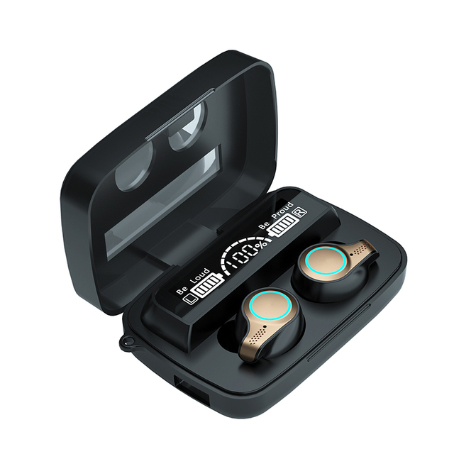 TWS M9 True Wireless Headset Hands-free Hi-Fi Music Earphones 3D Touch Control Sports Waterproof HD Mirror Screen Earbuds