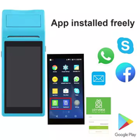 Terminal de point de vente portable Android 5,5 pouces SDK, système Android, appareil de caisse mobile 4G, lecteur de codes-barres NFC WIFI 3G