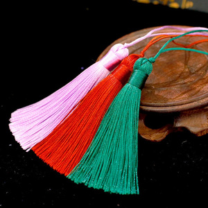Classic 8Cm Short Thick Tassel Chinese Style Polyester For Clothing <b>Bookmarks</b> Phone Cases USB Flash Drives Wholesale - Product Image 2