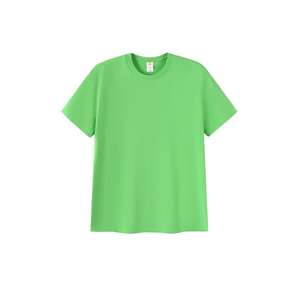 定制儿童男童女童平纹t恤带标志标签纯色棉t恤Dtg丝网印刷定制t恤儿童 - Product Image 5