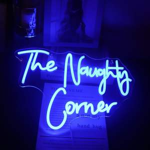 Enseigne au néon personnalisée ludique « The Naughty Corner », <span class=keywords><strong>d</strong></span>écoration murale LED pour la maison, <span class=keywords><strong>chambre</strong></span> <span class=keywords><strong>d</strong></span>'enfant, salle de jeux, <span class=keywords><strong>chambre</strong></span> à coucher, fête, salle de jeux - Product Image 5
