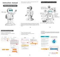 CBYD Nouveau Robot Jouet Intelligent Éducatif IA Chat GPT Android 14 1080p Dansant et Parlant avec Écran OLED et Télécommande via Application pour Enfants