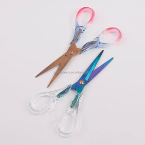 Forbici elettrolitiche di lusso in acrilico forbici per taglio di carta cucito sartoriale ricamo casa/ufficio cancelleria forniture - Product Image 5