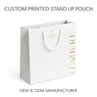 Sacs cadeaux en papier avec logo personnalisé, sacs shopping en papier de luxe, fourniture directe d'usine pour les boutiques et l'emballage de cadeaux