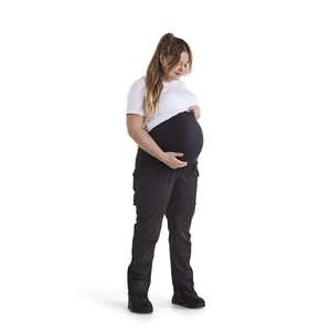 BLAKLADER - 710118309900XXL Women's <b>maternity</b> Service <b>trousers</b> with stretch <b>Black</b> - EAN 7330509874745 <b>WORK</b> <b>TROUSERS</b> - Product Image 5