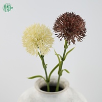 Bunga Dianthus Carnation Buatan 58cm Sentuhan Realistis dengan Bola Rumput Hijau untuk Dekorasi Pernikahan, Rumah, Natal, dan Centerpiece Meja