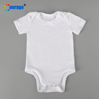Courage vente en gros personnalisé tissu doux Polyester nourrissons unisexe tout-petits nouveau-né bébé Onesie Sublimation vêtements bébé body
