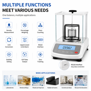 Balanza Digital de Densidad para Pruebas de Metales Preciosos, Báscula Electrónica de Laboratorio 0.01g - Product Image 6