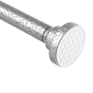 Barra de Cortina de Ducha sin Perforación, Ajustable, Antideslizante, Resistente a la Oxidación, con Resorte, Color Blanco - Product Image 5
