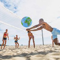 Ballon de plage gonflable de 16 pouces adapté aux fêtes de piscine d'été, jouets de plage, fournitures de fête pour enfants et adultes
