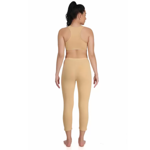 Leggings de yoga d'entraînement taille haute et soutien-gorge 2 pièces ensemble solide costumes de sport de fitness personnalisés pour les femmes options de taille disponibles - Product Image 6