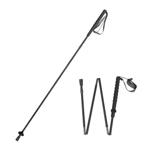 Bastones de Trekking Plegables de Aleación de Aluminio, 4 Secciones, Ligeros, Portátiles y Ajustables para Senderismo, Trail Running y Deportes al Aire Libre - Product Image 1