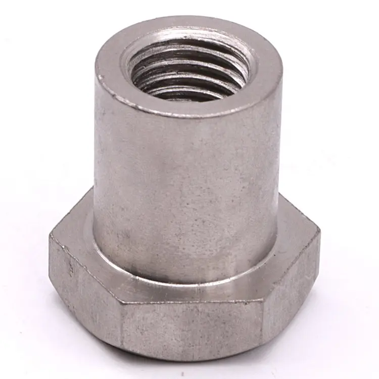Cnc machined M4 M6 M8 M10 Round Head Coupling Flat Hex Threaded Barrel Stainless Steel Aluminum Sleeve Nuts