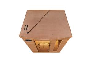 <span class=keywords><strong>Sauna</strong></span> de cedro rojo para jardín de madera sólida interior para 1-2 personas con diseño tradicional - Product Image 2