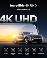 Caméra de Voiture DVR Streaming HD 10 Pouces à Écran Tactile avec Vision Nocturne 1080p, Double Objectif et Enregistrement en Boucle Wi-Fi