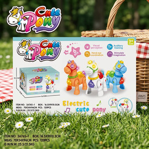 JR MS INDUSTRIES Juguete de Caballo Musical Bailarín a Pilas para Niños de 2 a 4 Años, de Plástico ABS, Regalo para Fiestas de Princesas - Product Image 2