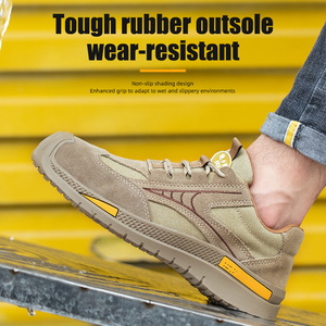 Jiankun รองเท้าเซฟตี้หุ้มฉนวนกัน6KV ของผู้ชายรองเท้าบูทเหล็กกันลื่นสำหรับทำงานแฟชั่นคุณภาพสูง - Product Image 6