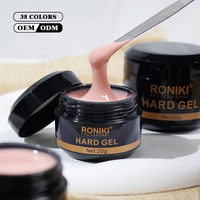 RONIKI Offre Spéciale Constructeur de Gel liquide pour ongles parfait sans HEMA dans une bouteille 38 couleurs Gel liquide d'extension acrylique nu auto-nivelant