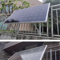 Modules PV d'énergie renouvelable d'Allemagne soutenant la structure de montage photovoltaïque de balcon