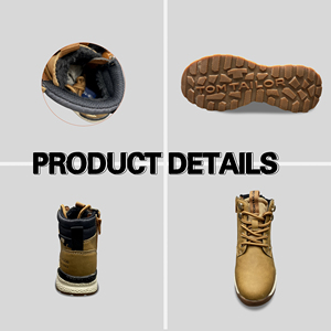 AKS PRECIO DE FÁBRICA Personalizado Junior Zapatos de senderismo al aire libre PU superior cálido polar niños zapatos de trekking niños Botas de senderismo - Product Image 2
