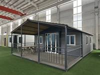 Casa Contenedor Modular Expandible de Doble Ala de Alta Calidad, Montaje Rápido, Impermeable, Resistente al Fuego, para Vivienda, Oficina, Camping, Villa