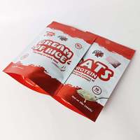 Sachet refermable personnalisé en aluminium à fermeture éclair, haute barrière, pour poudre protéinée, supplément de champignons, emballage alimentaire de qualité alimentaire