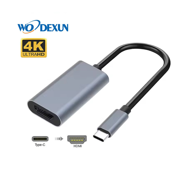USB C to HDTV for to Type C to HDMI 4K 30Hz for Female Converter Adapter Cable with PVC Jacket for PC Monitor DVD Player